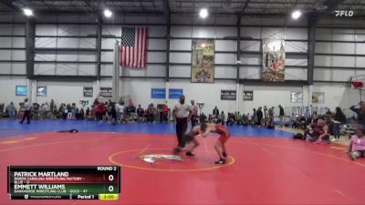 85 lbs Round 2 (4 Team) - Emmett Williams, DARKHORSE WRESTLING CLUB - GOLD vs PATRICK MARTLAND, NORTH CAROLINA WRESTLING FACTORY - BLUE