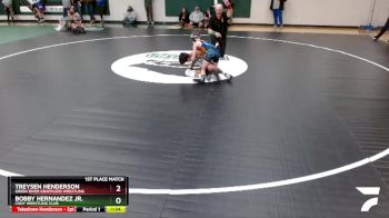 85 lbs 1st Place Match - Bobby Hernandez Jr., Cody Wrestling Club vs Treysen Henderson, Green River Grapplers Wrestling