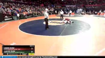 1A 126 lbs 5th Place Match - Carter Rude, Sterling (Newman Central Catholic) vs Jason Shaw, Wood River (East Alton - Wr)