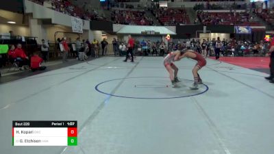 106 lbs Cons. Semi - Gavin Etchison, Headwaters Wrestling Academy vs Holden Kopari, Dickinson Wrestling Club