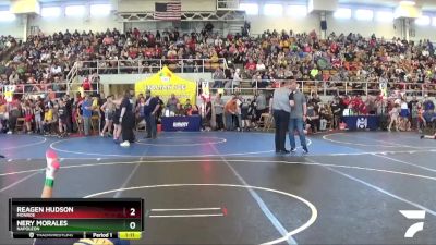 100 lbs Quarterfinal - Reagen Hudson, Monroe vs Nery Morales, Napoleon