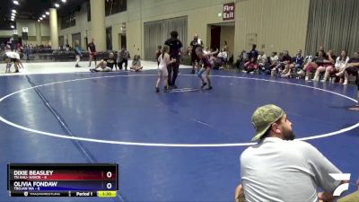 62 lbs Semis (4 Team) - Dixie Beasley, TN AAU- Havok vs Olivia Fondaw, Trojan WA