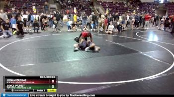 77 lbs Cons. Round 2 - Jonah Dusing, Black Fox Wrestling Academy vs Jayce Mundt, Top Notch Wrestling Club