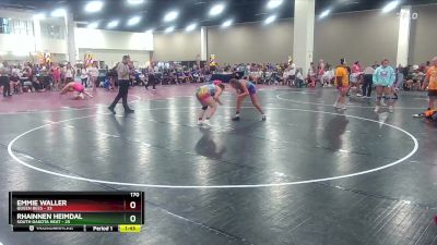 170 lbs Semis & Wb (16 Team) - Rhainnen Heimdal, South Dakota Heat vs Emmie Waller, Queen Bees