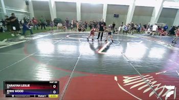 67-84 lbs Round 1 - Zaraiyah Leslie, NV vs Emmi Wood, MT