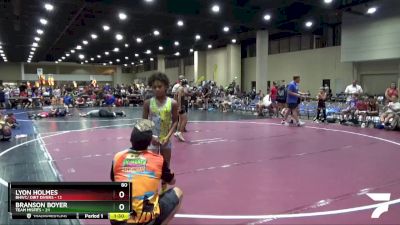 80 lbs Placement (16 Team) - Lyon Holmes, BHWC/ Dirt Divers vs Branson Boyer, Team Misfits