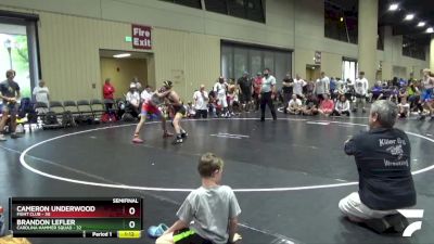 108 lbs Semis & Wb (16 Team) - Cameron Underwood, Fight Club vs Brandon Lefler, Carolina Hammer Squad