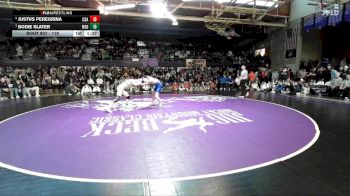 118 lbs 1st Place Match - Justus Peregrina, Coeur D Alene vs Bodie Slater, Mead
