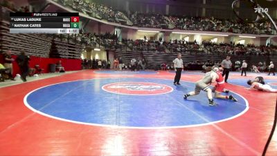 157-4A Champ. Round 1 - Nathan Cates, Woodland, Cartersville vs LUKAS LADUKE, Madison County