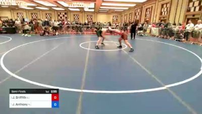 195 lbs Semifinal - Justin Griffith, Nj vs Joshua Anthony, Nj