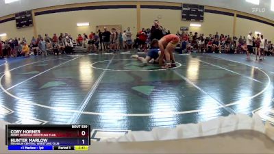 190 lbs Cons. Round 3 - Cory Horner, Perry Meridian Wrestling Club vs Hunter Marlow, Franklin Central Wrestling Club