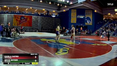 170 lbs Semifinal - Kamila Castro, Ridgewood vs Bryce Snyder, Palisades