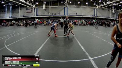 84 lbs Round 1 (10 Team) - Colton Barrett, FLOW vs Colton Boose, Undisputed Wrestling