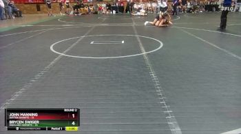 120 lbs Round 2 (4 Team) - Brycen Swiger, Highland Hornets vs John Manning, Dayton Bandits