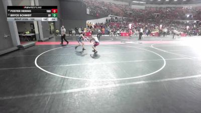 100 lbs Semifinal - Bryce Schmidt, Aviators Wrestling vs Foster Hering, Saint Croix Falls