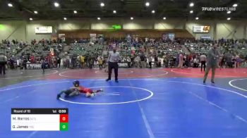 43 lbs Round Of 16 - Marco Barros, Fallon Outlaws Wrestling Club vs Oscar James, Yuba Sutter Combat