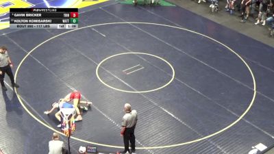 117 lbs Round Of 16 - Gavin Bricker, Trinity vs Kolton Komisarski, Wattsburg