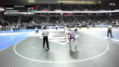 I-145 lbs 3rd Place Match - Leo Mongiello, Sayville vs Aj Didas, Clarence