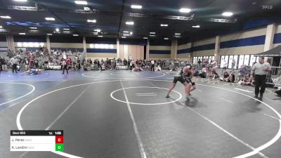 114 lbs Round Of 16 - Josyah Perez, Cougars Wrestling Club vs Kasen Landini, Colorado Outlaws