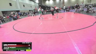 170 lbs Cons. Round 3 - Adalee Pickett, Smithville vs Abbi Henderson, Red Oak