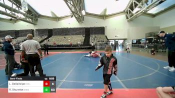131 lbs Semifinal - Louis DellaVolpe, Buxton Elite ES vs Rock Shurette, Minion Black