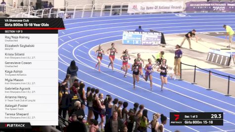 High School Girls' 800m, Finals 1