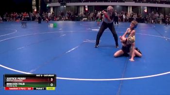 80 lbs Round 1 - Justice Perry, Braham Warriors vs Breckin Falb, Moyer Elite