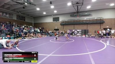 70 lbs Round 2 (6 Team) - Domonic Hoffman, Burns Junior High vs Brayden Fernandez, Herders