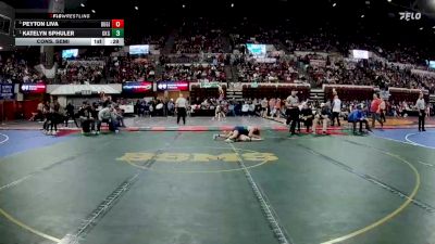 G - 100 lbs Cons. Semi - Peyton Liva, Butte Girls vs Katelyn Sphuler, Glacier (Kalispell) Girls