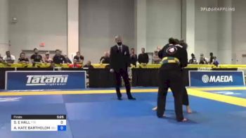 SAMANTHA E HALL vs ALIX KATE BARTHOLOMEW 2021 World Master IBJJF Jiu-Jitsu Championship