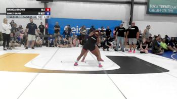 61 lbs Rr Rnd 7 - Danica Brown, VA Killers - W vs Emily Sarr, PA West Yellow - W