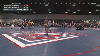 106 lbs Consi Of 8 #2 - Sebastian Gutierrez, CA vs Marcarlo Mannello, NY