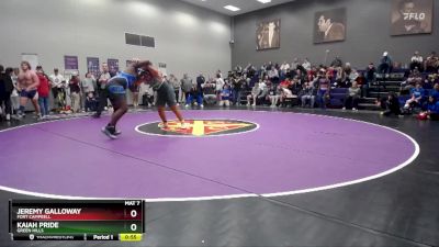 285 lbs Cons. Round 3 - Kaiah Pride, Green Hills vs Jeremy Galloway, Fort Campbell