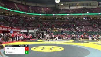 D3-138 lbs Quarterfinal - Carson Campbell, Northmor vs Brayden Brown, Legacy Christian
