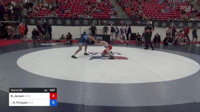 45 kg Rnd Of 32 - Brody Jensen, Nebraska vs Gavin Pongsai, Daniel Cormier Wrestling Club