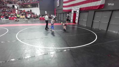 69 lbs Cons. Round 4 - Klayton Manteufel, Waupaca Wrestling Club vs Jett LeClaire, De Pere