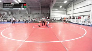 112 lbs Rr Rnd 3 - Coleton Taylor, Elite NJ MS Black vs Logan Worth, Broad Axe Green