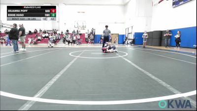 96 lbs Rr Rnd 3 - Julianna Poff, Harrah vs Eddie Hugo, The Hall Wrestling Club