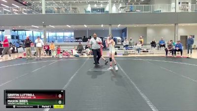 76 lbs Semis & 1st Wrestleback (8 Team) - Mason Bires, Virginia Patriots vs Griffin Luttrell, Crossroads Wrestling