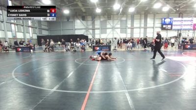 U20 Women - 68 lbs Cons. Round 4 - Lucia Ledezma, CA vs Cydney Davis, TX