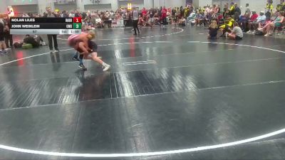 97 lbs Round 2 (6 Team) - Nolan Liles, Rabbit vs John Weinlein, Cleveland