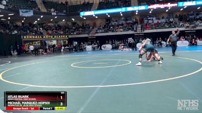 171 lbs Cons. Round 2 - Michael Marquez-Hopson, Redington Sr. Jr/Sr High School vs Atlas Ruark, Kenai Central High School