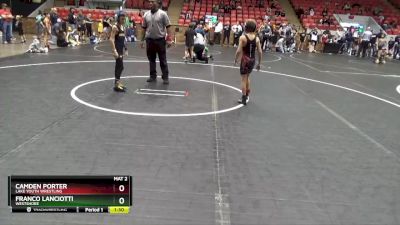 56 lbs Round 1 - Camden Porter, Lake Youth Wrestling vs Franco Lanciotti, Westshore