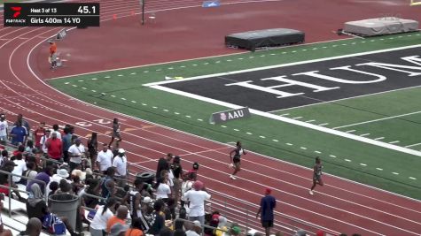 Middle School Girls' 400m, Semi-Finals 1 - Age 14