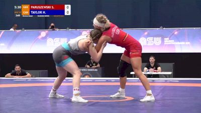 57 kg Bronze - Sandra Paruszewski, GER vs Hannah Taylor, CAN