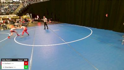 Boys 3rd-4th Grade - 77 Cons. Round 4 - Von Chambers, Powerhouse Wrestling Club vs Harrison Swihart, Team Porcelli Wrestling