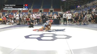 135 lbs Cons. Semis - Naima Ghaffar, Indiana vs Nia Hagler, Utah