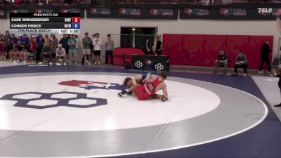 70 kg 7th Place Match - Cade Wirnsberger, Buffalo Valley Regional Training Center vs Connor Pierce, NLWC/TMWC