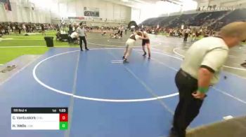 220 lbs Rr Rnd 4 - Caleb Vanbuskirk, Cvbjj vs Hunter Wells, Lions WC