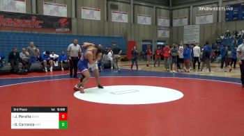 220 lbs 3rd Place - Jalen Peralta, Buchanan vs Gabriel Carranza, Victor Valley